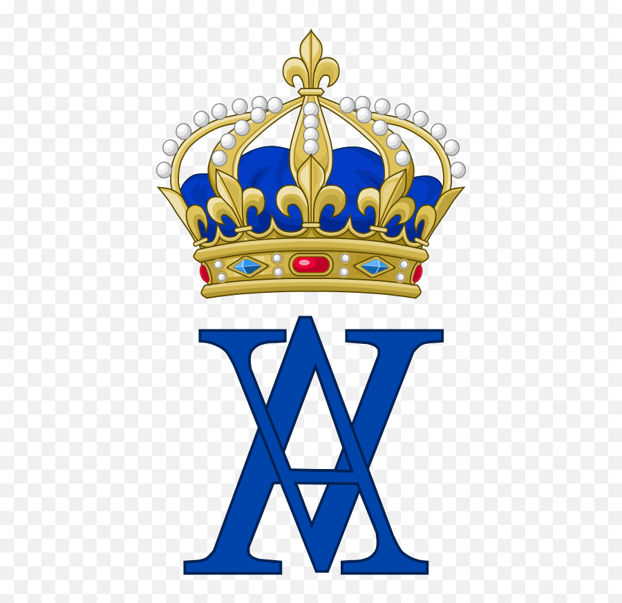 Fileroyal Monogram Of Anne Of Austria Queen Of Francesvg - Louis Xiv Monogram Emoji,Emoji Crown Svg