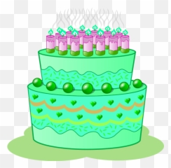 Kaaba Birthday Cake Imam Islam - Flower Border Png Download Green Birthday Cake Clip Art Emoji,Emoji With Mustache Birthday Cake