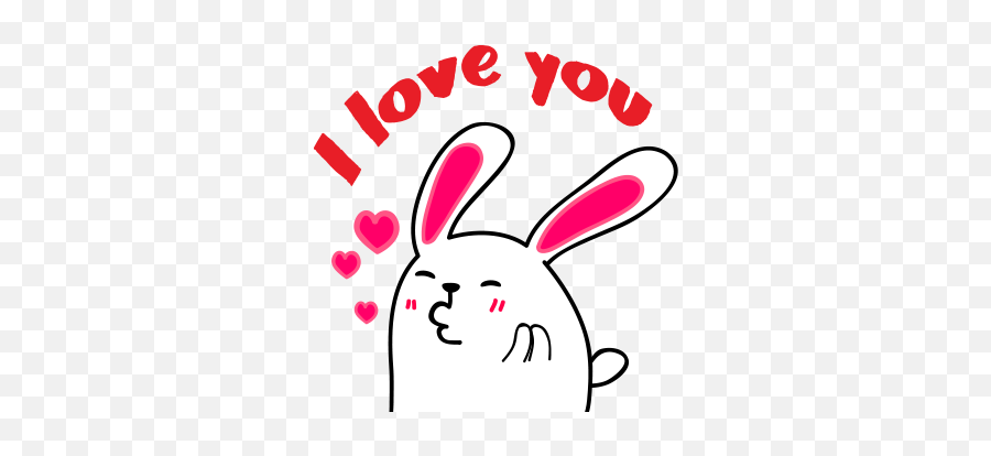 Lovely Rabbit Emoji - Dot,Emojis Ios Rabbit