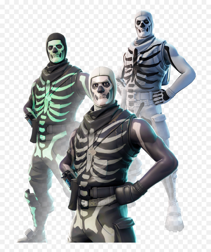 Skull Trooper - Skull Trooper Fortnite Blanc Emoji,Skeleton Emoticon