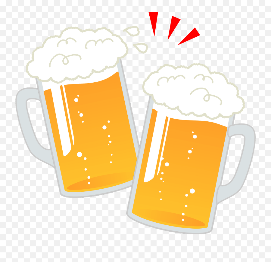 Beer Mugs Clipart - Beer Mug Clipart Free Emoji,Beer Drinking Emoji