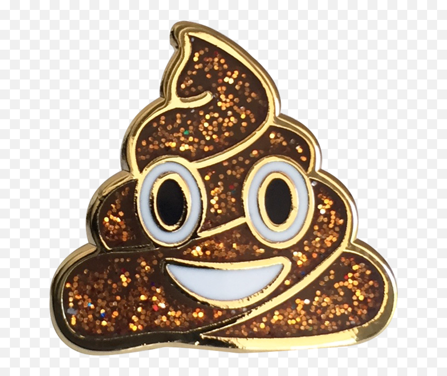 Sparkle Poo Emoji Pin Glitter Gold - Ct Kim Cng,Emoji Pants Ebay