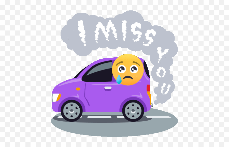 I Miss You Smiley Guy Joypixels - Electric Car Emoji,Sad Miss You Bad Emoticon