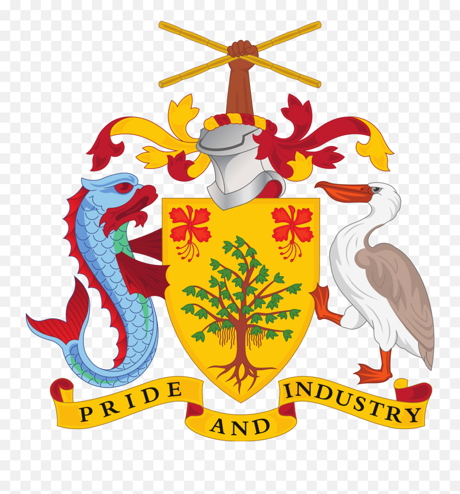 Coat Of Arms Of Barbados - Official Barbados Coat Of Arms Emoji,Barbadian Flag Photos And Emojis