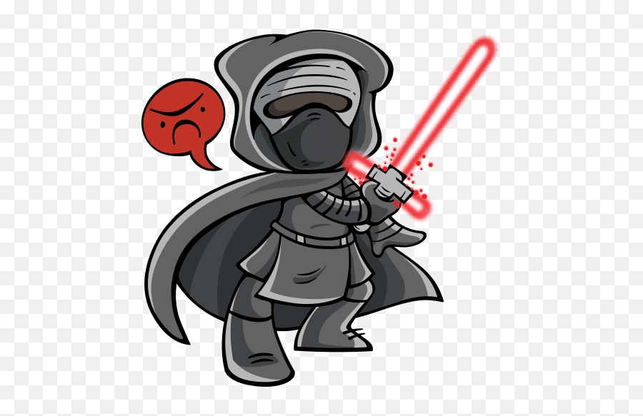 Vk Sticker 17 From Collection Star Wars Download For Free - Cartoon Darth Maul Emoji,Star Wars Emojis