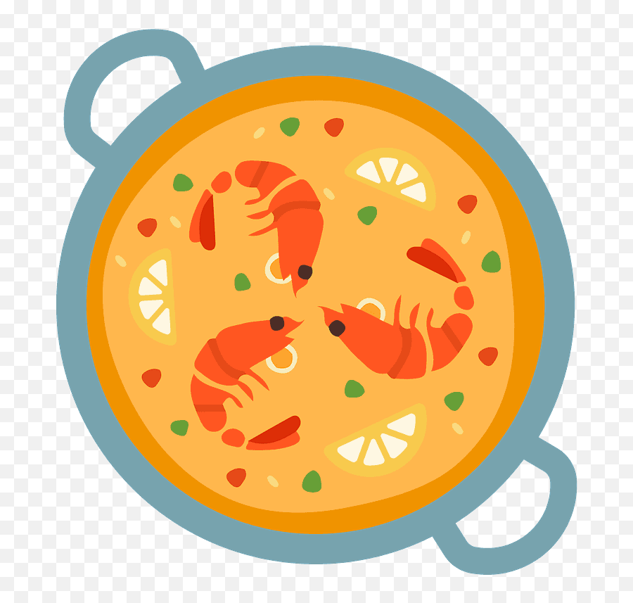 Shallow Pan Of Food Emoji Clipart - Géricault,Food Emoji Cklipart