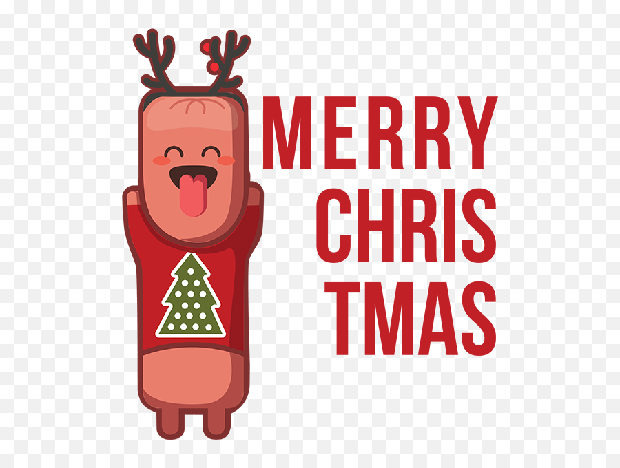 Sausige Christmas By Ilya Karanikola Emoji,Crhistmas Emoticon Text