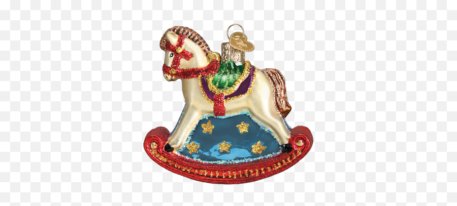 Old World Christmas Baby Child - Traditional Emoji,Horse Emoji Pillow