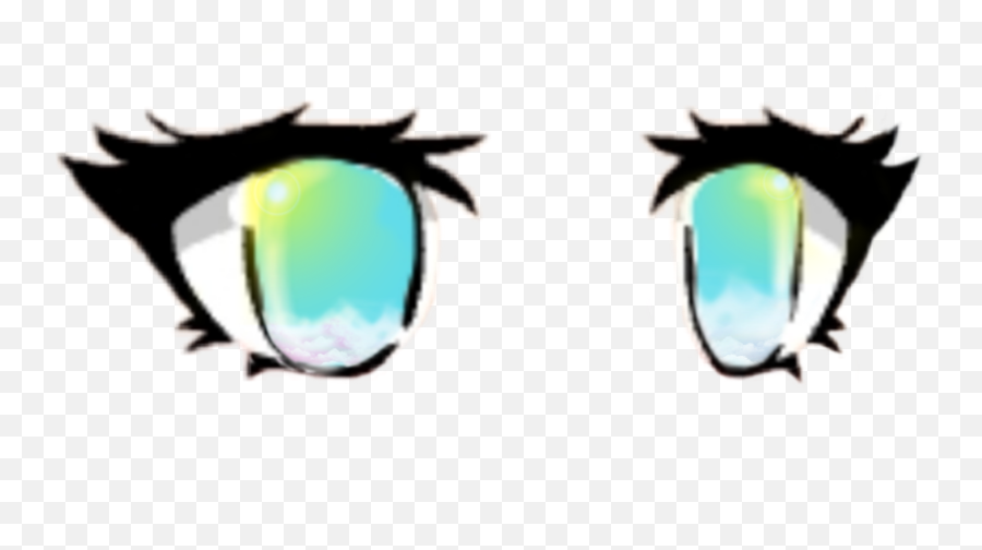 Gacha Eyes Gacha Eye Gachaeyes Sticker - Gacha Life Eyes Base Emoji,Turquoise Emotion