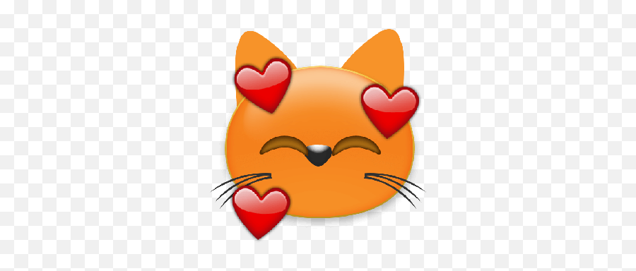 Cats - Happy Emoji,Orange Cat Emoji