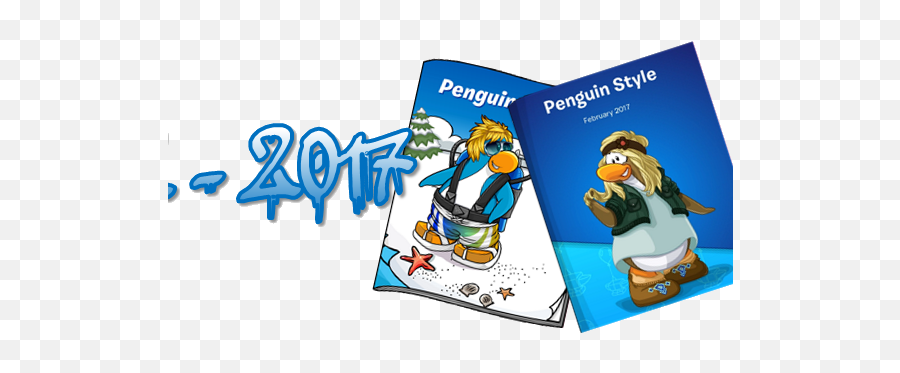 Old Club Penguin Style Catalogs Covers - Fiction Emoji,Penguins Cleaning Emoticon