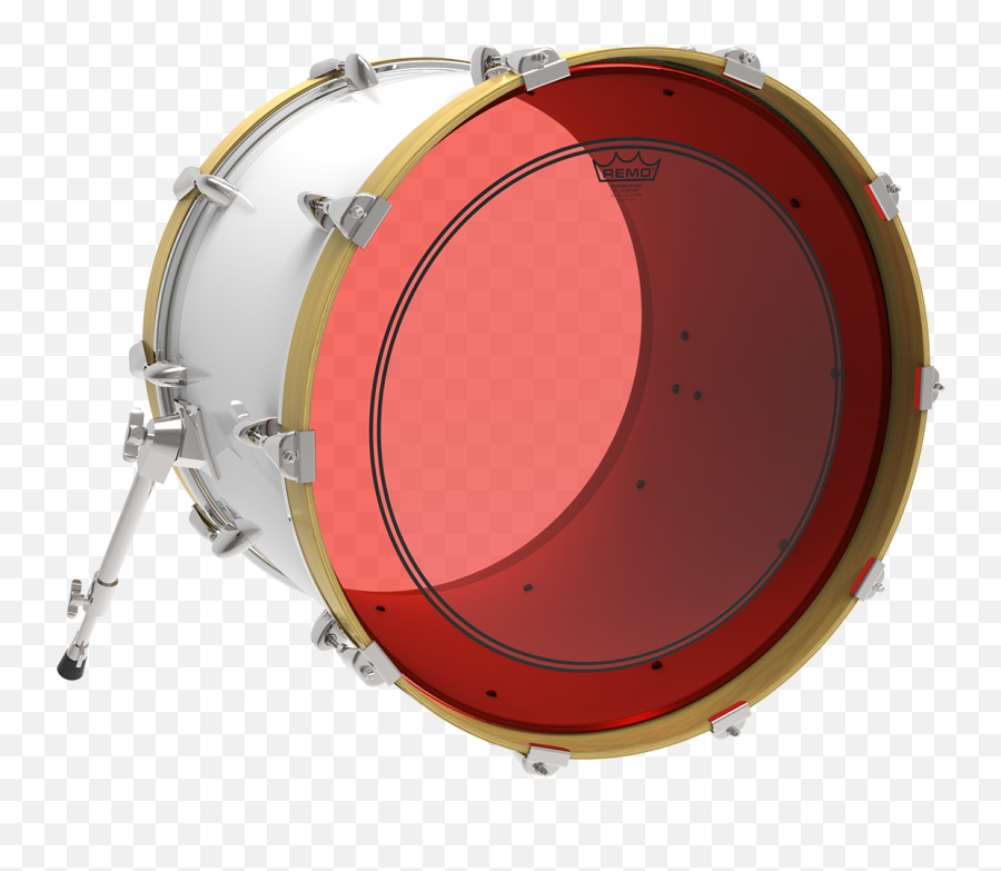 Musical Instruments Remo Powerstroke P3 Colortone Red Bass Emoji,Drum And Cymbal Emoji