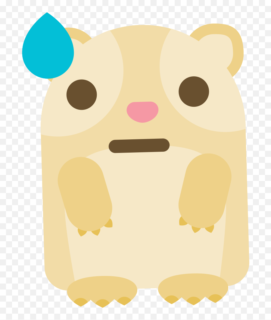 Free Emoji Guinea Pig Sweat Png With Transparent Background - Emoticone Cochon D Inde,:d Emoji