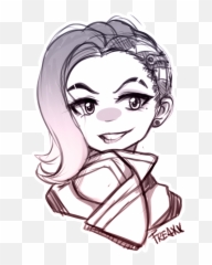Download Hd Quick Chibi Sombra Doodle By Jessicafreaxx Emoji,Halloween Overwatch Emojis