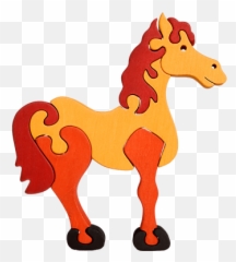 Horse Wooden Puzzle - Gold Ebay Emoji,Brain Games Emoji Puzzles