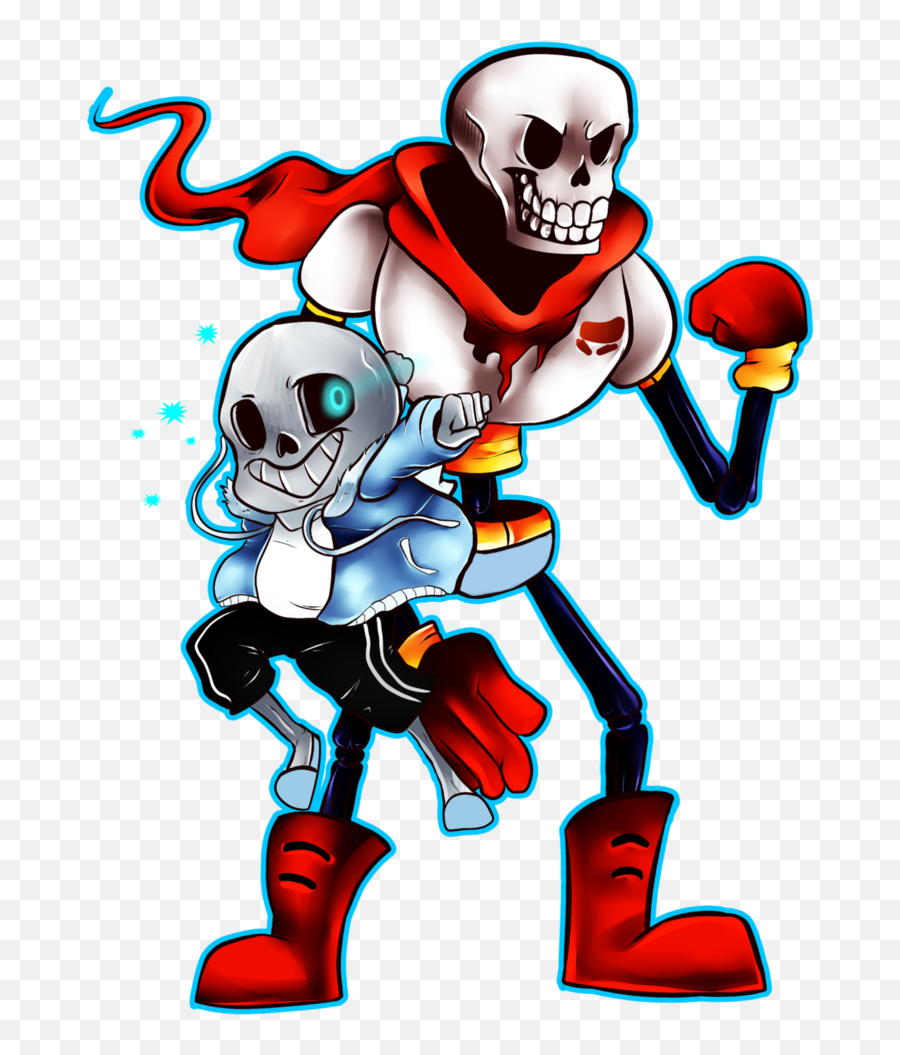 And By Acidiic - Undertale Papyrus And Sans Fanart Clipart Emoji,Sans Deals With Emotions Well Undertale