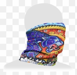 Pulsar Psychedelic Jaguar Neckface Gaiter Emoji,Ajguar Emoji