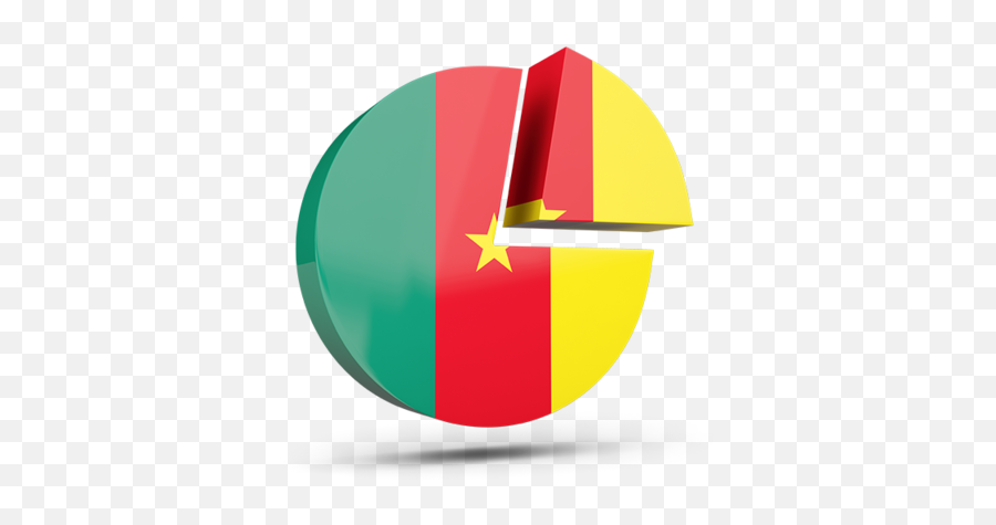 Round Diagram Illustration Of Flag Of Cameroon Emoji,Piechart Emoji Round Diagram Illustration Of Flag Of Cameroon Emoji,Piechart Emoji