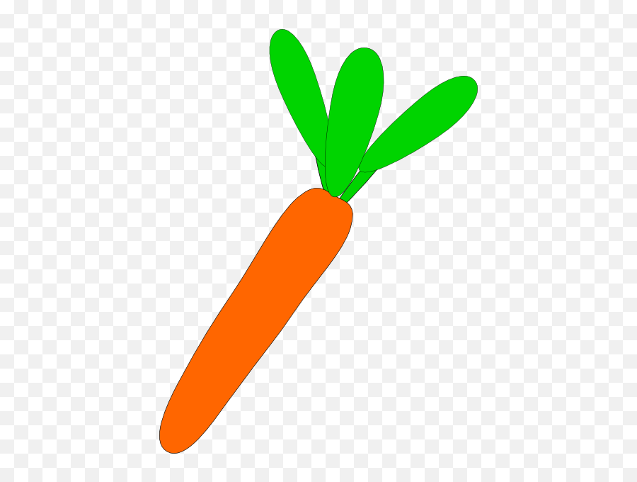 Carrot Clipart Leafy Vegetable Pencil And In Color Carrot - Cartoon Carrot Art Emoji,Purple Vegetables Emoji