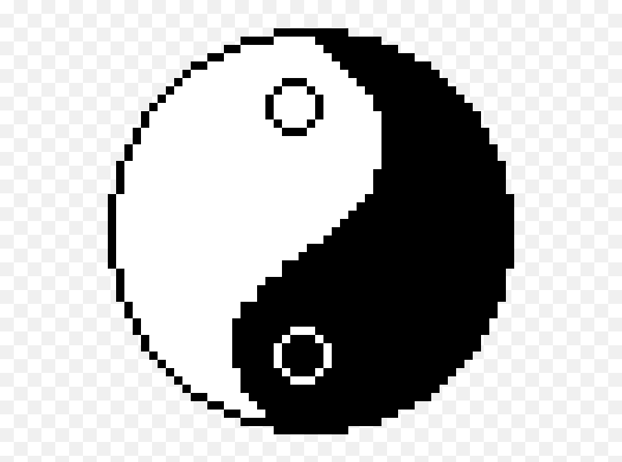 Ying Yang - Spreadsheet Pixel Art Emoji,Yin And Yang Emoji
