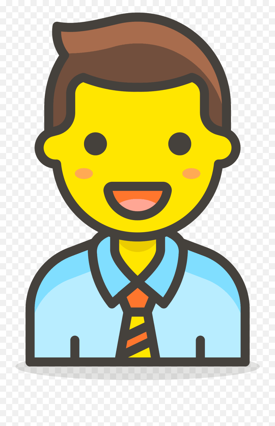 Man Office Worker Emoji Clipart - Man Tipping Hand Emoji Png,Business Man Emoji