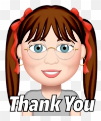 Thankyou Sticker Sticker - For Women Emoji,Pigtail Emoji