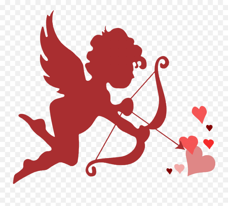 Cupid Bow Arrow Hearts - Cupid Heart With Arrow Png Heart Cupids Bow And Arrow Emoji,Cupid Arrow Emoji