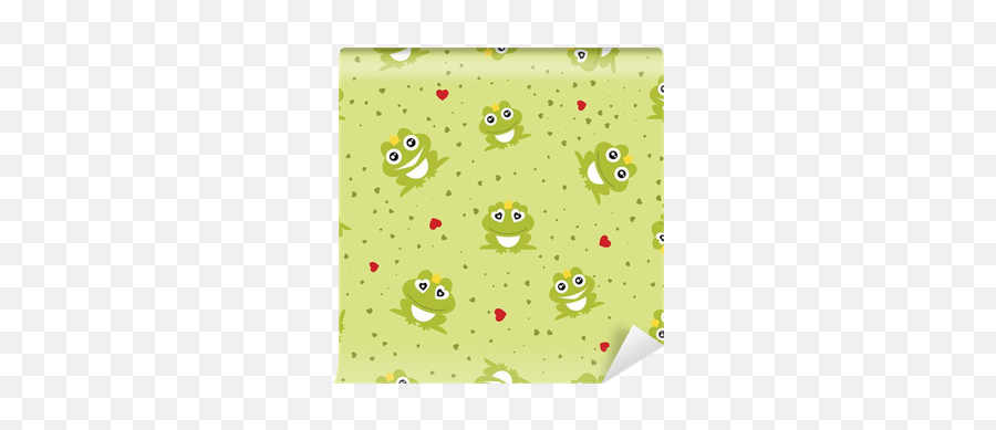 Frog Prince Seamless Background Vector Illustration Wall Mural U2022 Pixers - We Live To Change Papel De Parede De Sapo Emoji,Frog Get In Emoticon