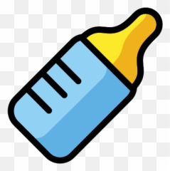 Baby Bottle Emoji - Biberon Clipart,Baby Emoticons