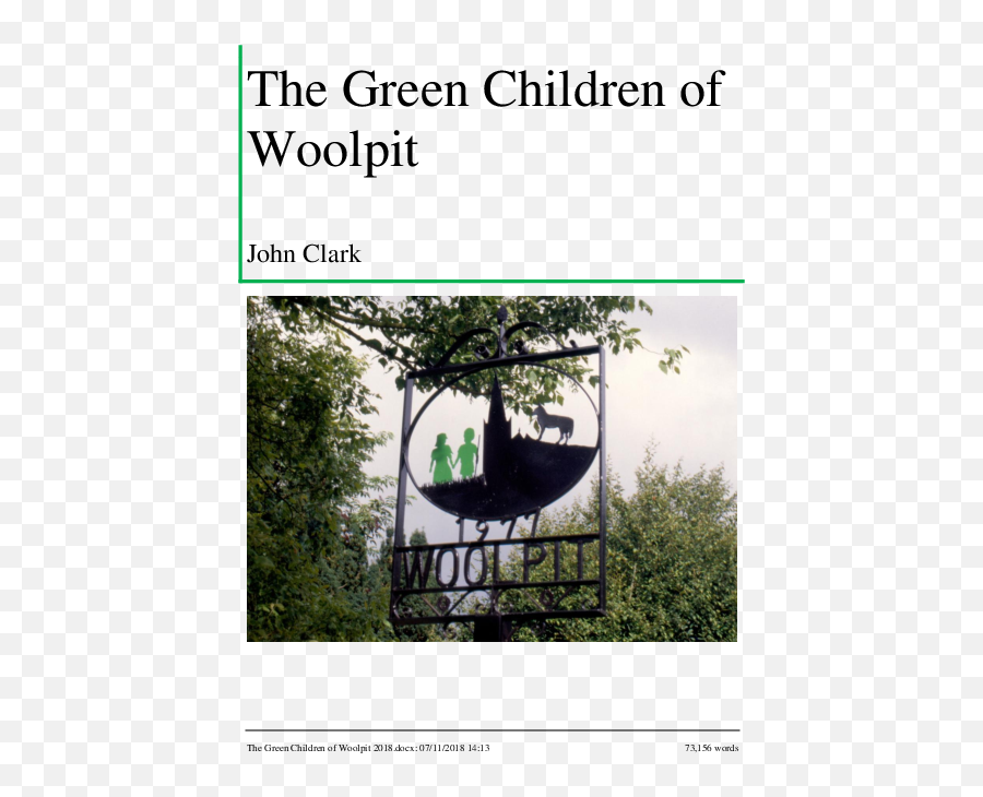 Pdf The Green Children Of Woolpit John Clark - Academiaedu Photo Caption Emoji,Colorems Of The Heart Emojis Meanings