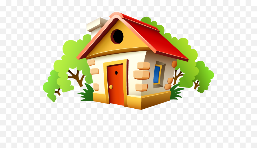 Cartoon House Transparent Png Clipart - Home Cartoon Images Hd Emoji,Little Yellow House Emoji