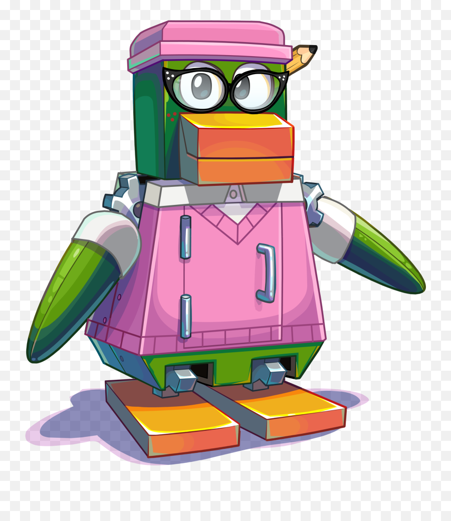 Mascbots Club Penguin Wiki Fandom - Club Penguin Robot Halloween Emoji,Toes Discord Emoji