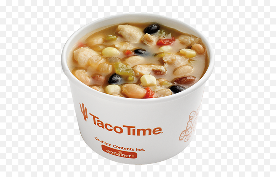 White Chicken Chili Cup - Taco Time Nw Bowl Emoji,Bowl Of Chili Emoticon