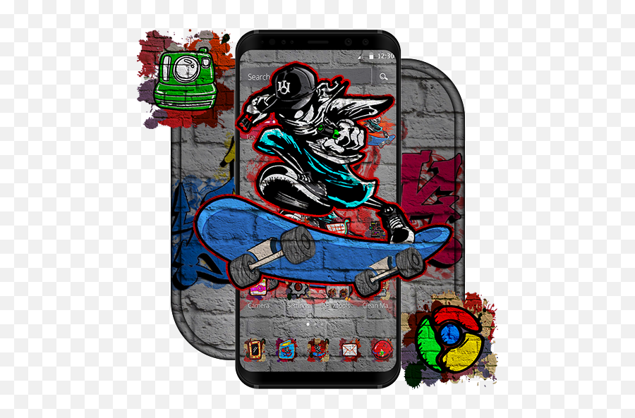 App Insights Colorful Skate Graffiti Theme Apptopia - Skate Graffiti Emoji,Skateboard Emoji