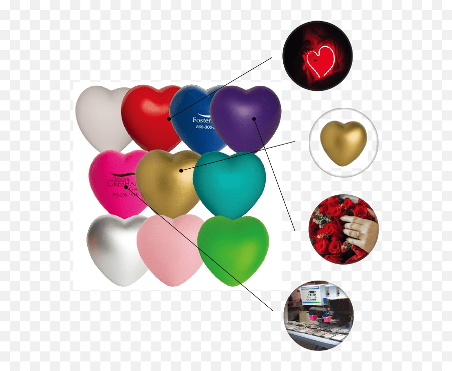 Custom Heart Squeezies Stress Ball - Girly Emoji,Where Can I Buy Emojis Foam Ball