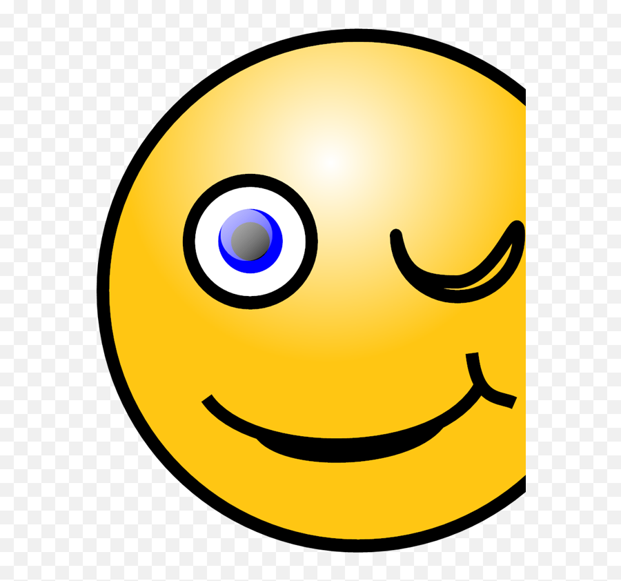 Wink Smiley Clip Art - Wide Grin Emoji,Original.netflix Emoticons