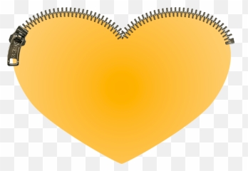Orange Heart With Zip Clipart - Girly Emoji,Transparent Orange Heart Emoji