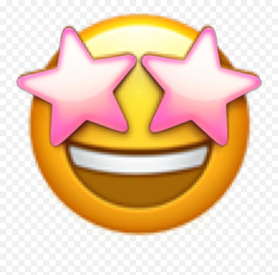 The Most Edited Pinkstar Picsart - Png Iphone Heart Eye Emoji,Star Eyes Emojis