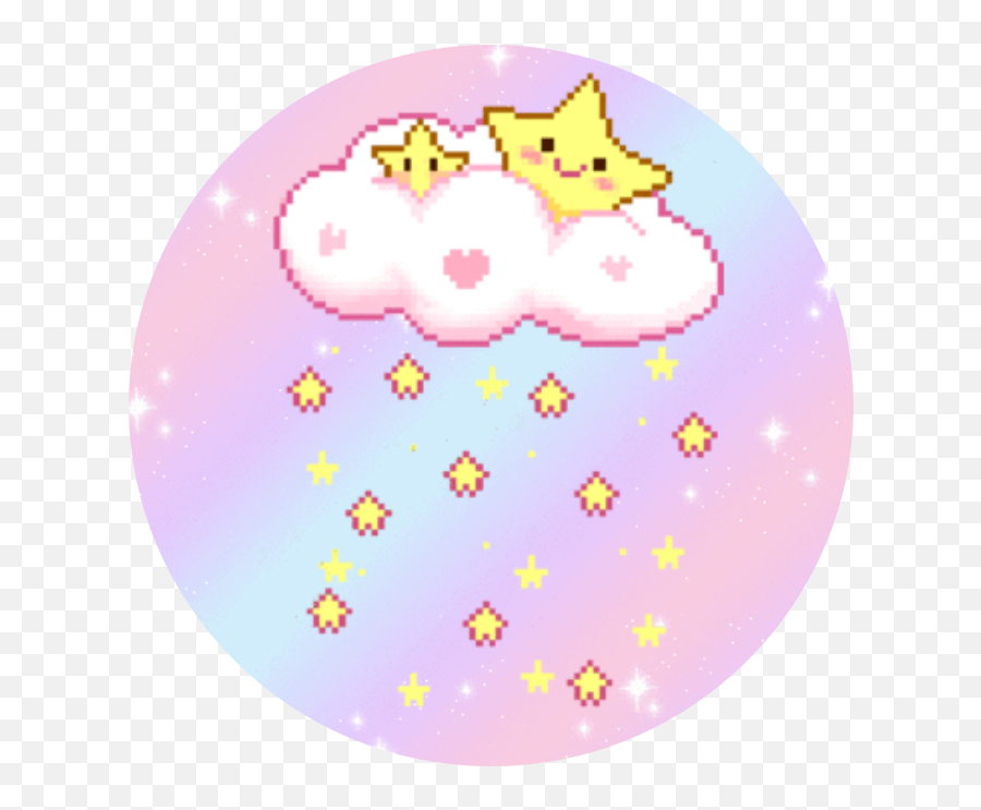 Circle Circulo Kawaii Sticker - Aesthetic Drawings Stars Cute Pastel Emoji,Circulos Emoji Riverplate