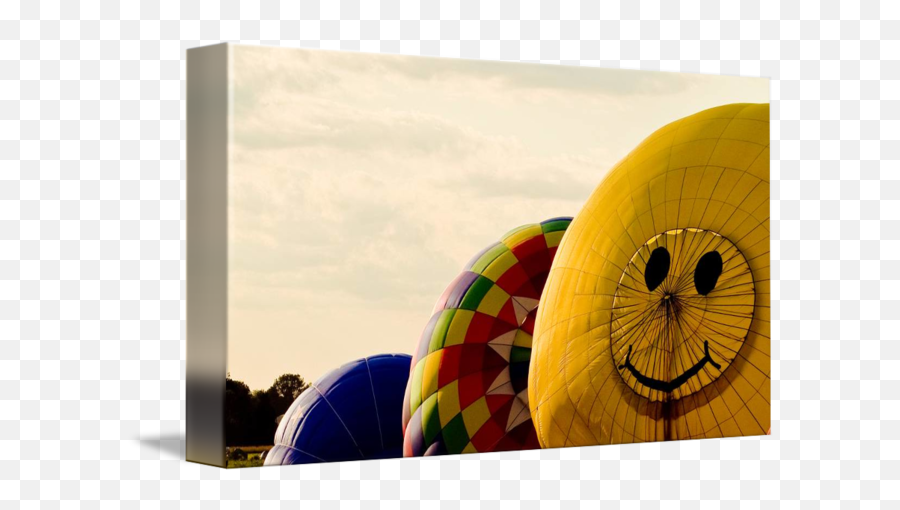Top Smile - Hot Air Ballooning Emoji,Commercial Hot Air Balloon Emoticon Add To My Pjone