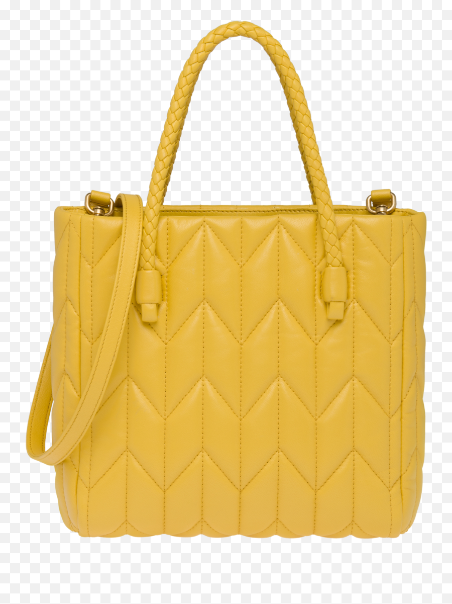 Nappa Leather Handbag Sunny Yellow - Tote Bag Emoji,Chanel Cat Emoji Brooch