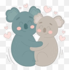 Sticker Maker - Inlove Pareja De Koalas Animados Emoji,Emojis De Pareja De Whatsapp