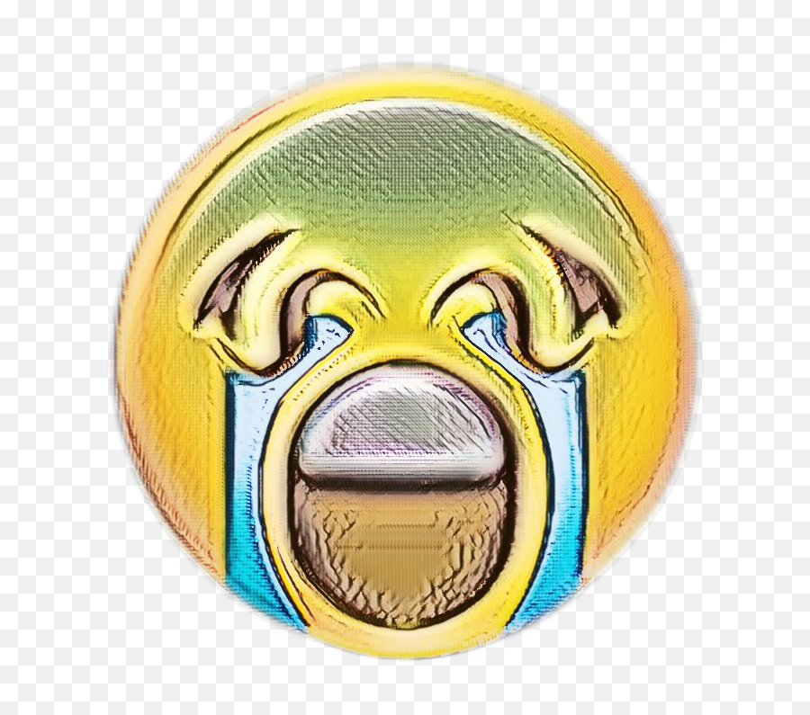 Emoji Cursed Crying Sademoji Sticker By Fatto Ratto - Happy,Cursed Emoji Meme