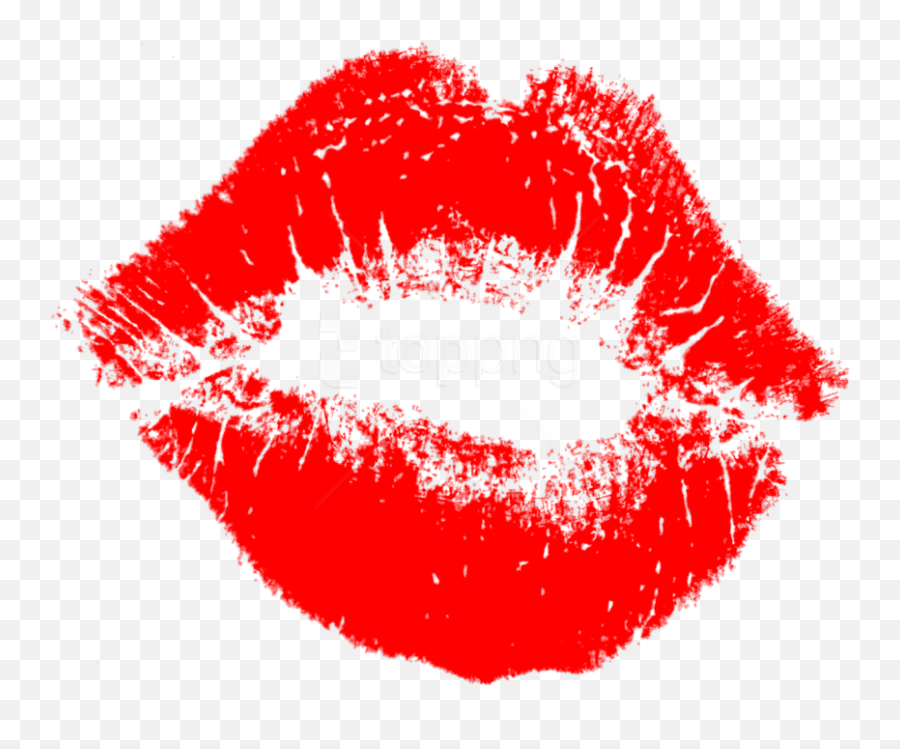 Download Free Png Lips Kiss Png Images Transparent - Red Lipstick Kiss Transparent Emoji,Lipstick Emoji Transparent