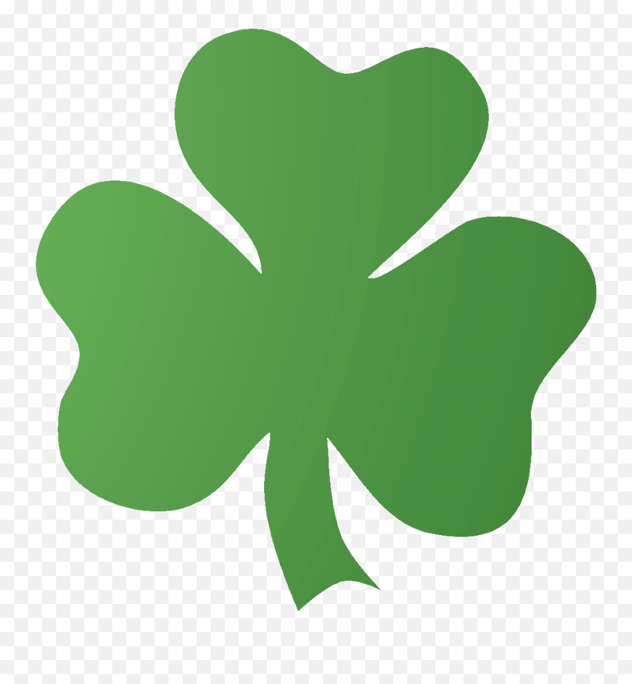 Green Irish Shamrock On White - Clover Emoji,St Patrick's Day Emoji Art
