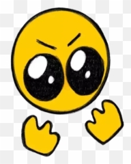 Telegram Sticker From Cursed Pack Emoji,Cursed Big Eye Emoji Meme