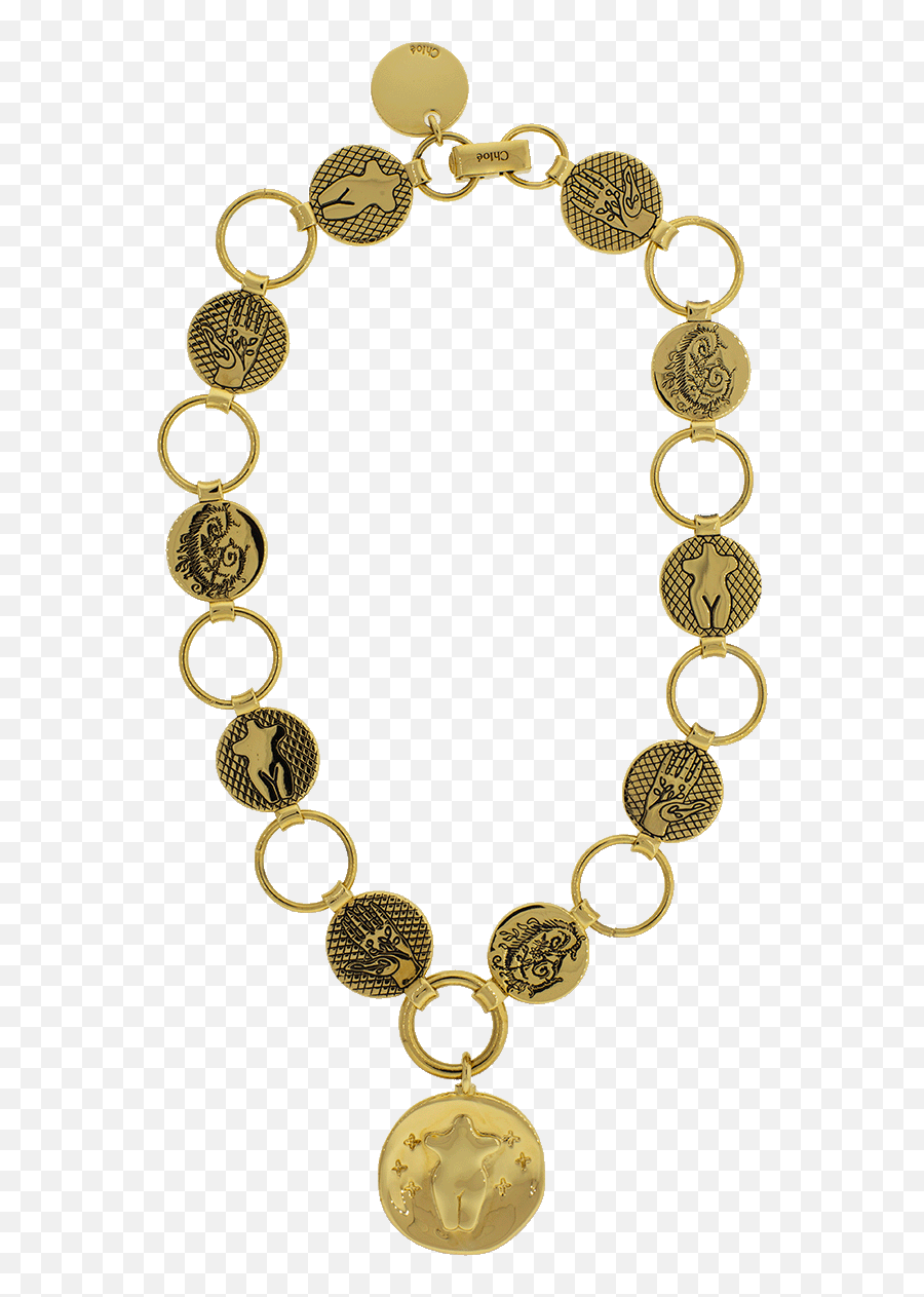 Emoji Short Necklace,Emoji Gold Metal