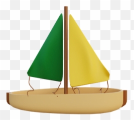 Premium Sailboat 3d Illustration Download In Png Obj Or Emoji,Text Emoji Boat Symbol