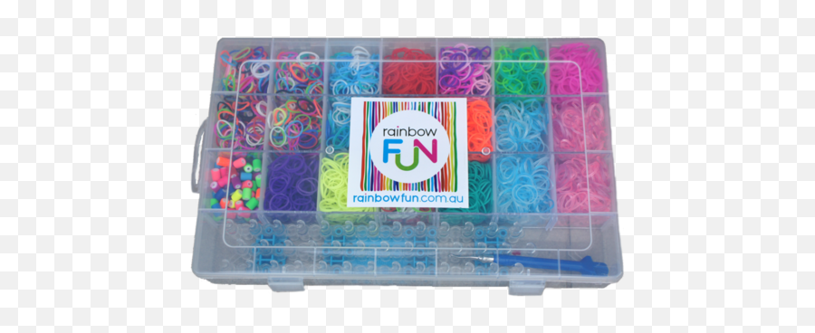 Rainbow Loom Band Craft Storage Box - Rainbow Fun Emoji,Rainbow Loom Emoji Charm