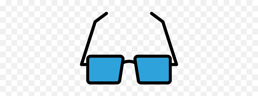 Free 3d Glasses Virtual Glasses Color Vector Icon - Full Rim Emoji,3d Glasses Emoji